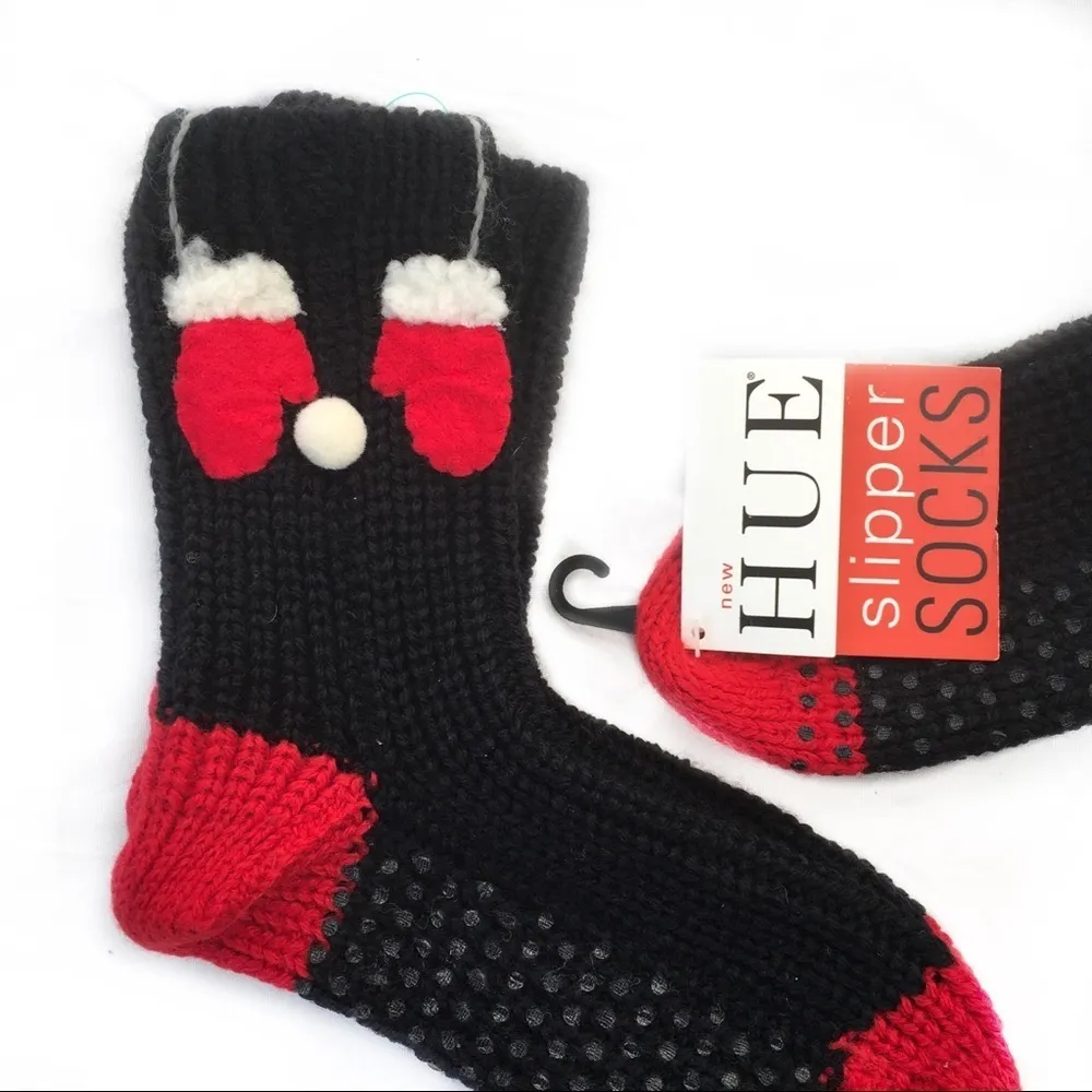 HUE Slipper Socks Winter Christmas Cozy Slippers - Image 3