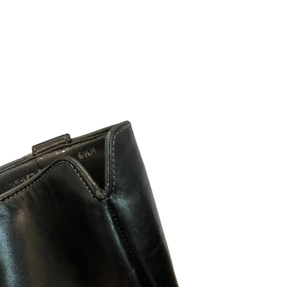 Franco Sarto Leather “Witchy Pointy” Toe Mid Calf Pull On Western Boots - Image 15