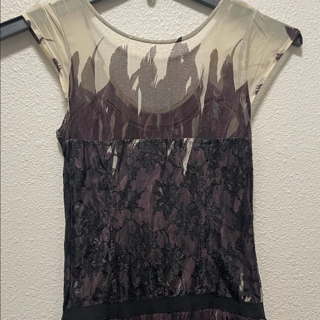 Tracy Reese Elegant Black and Cream Women's Dress - Image 6