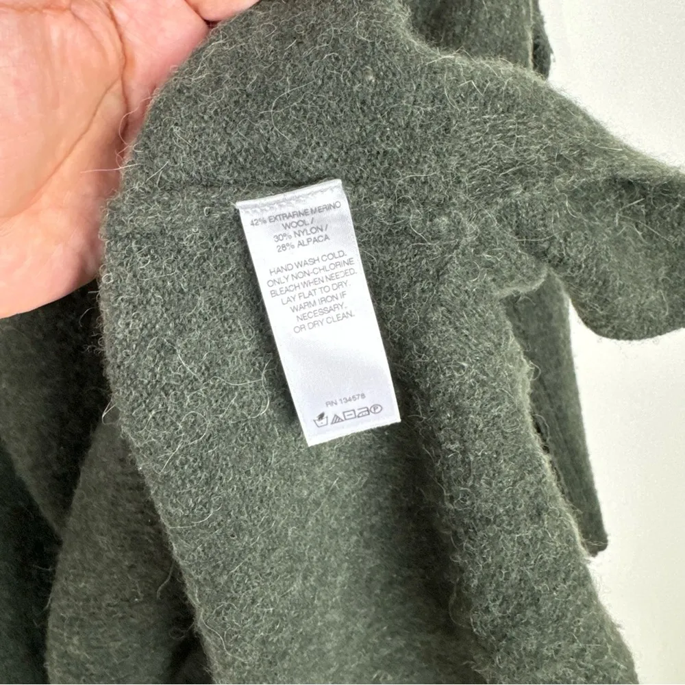 Vineyard Vines Sweater Alpaca Blend Pullover Zipper Neck Poncho Size Medium - Image 7