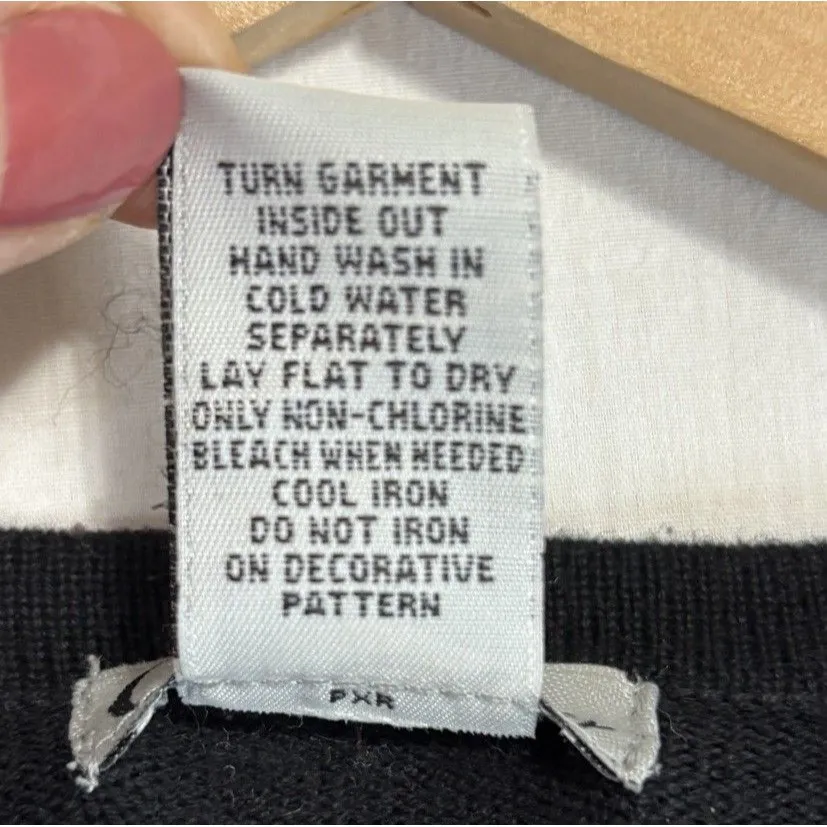 CB Career Ugly Christmas Sweater Cardigan Flamingo Womens L Career Holiday Party Black Size L - Image 7