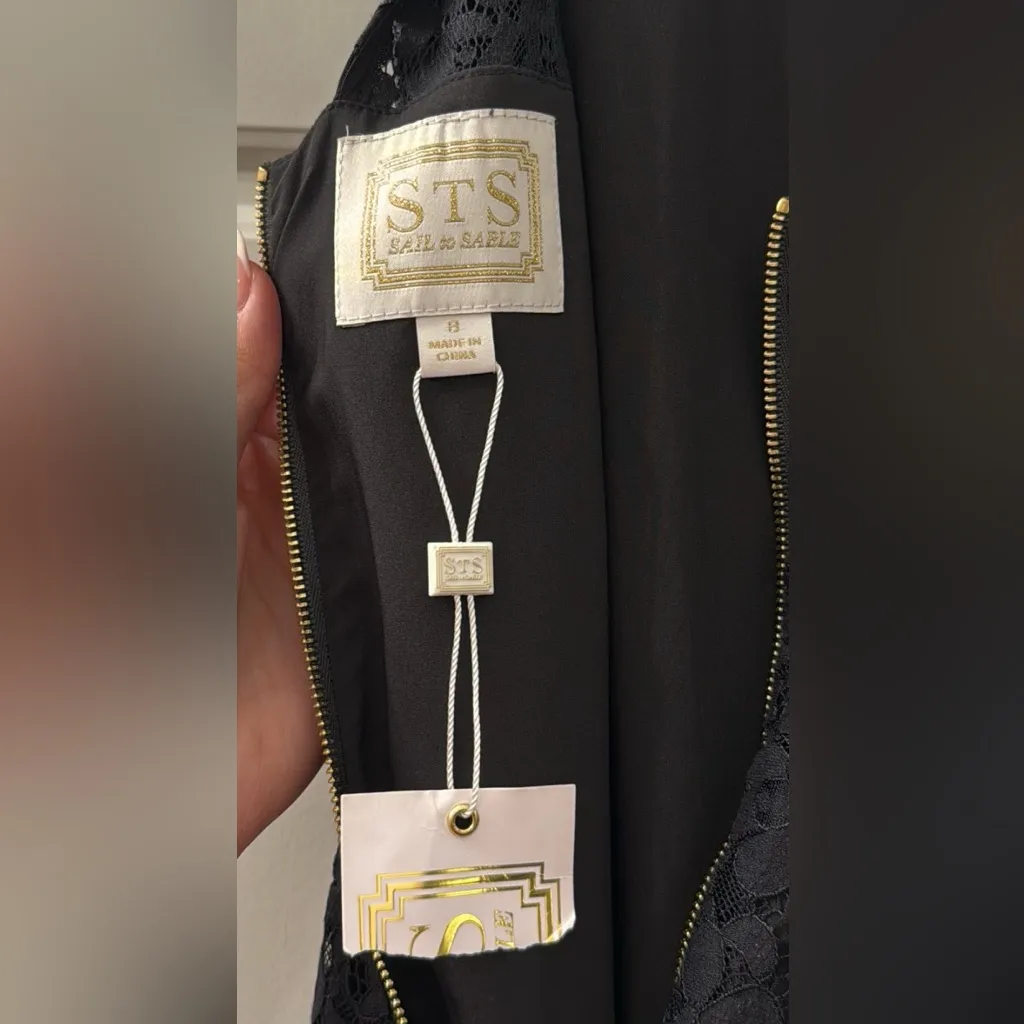 Sail to Sable Black Lace Dress - Image 4