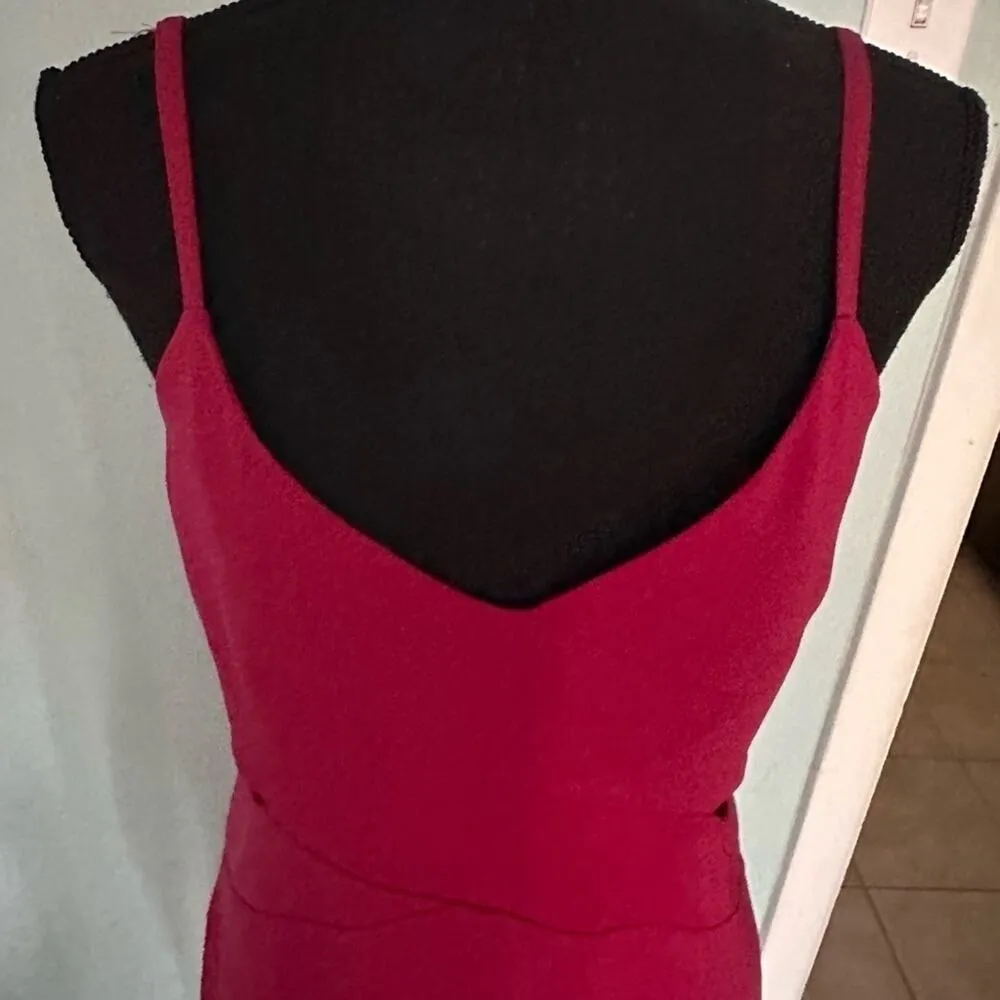 Laundry By Shelli Segal Cutout Sides Red Dress - Image 4