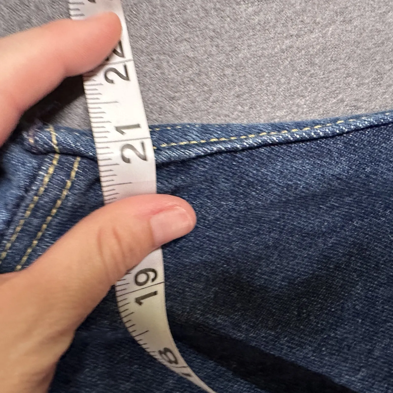 Vintage Lee Trucker Jacket Womens 11/12 Blue Denim Trucker USA Union Made - Image 15