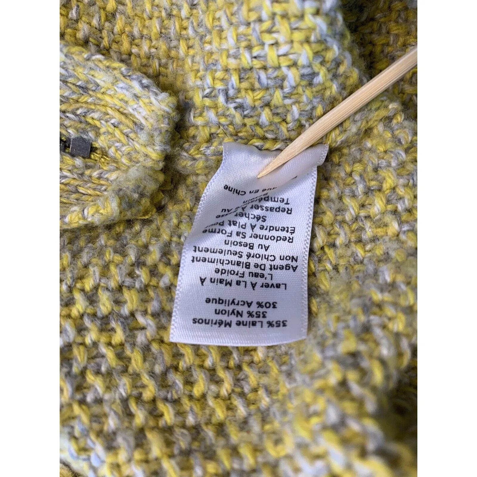 Talbots Sweater Womens Small Merino Wool Blend Cable Knit Classic Hygge‎ Preppy - Image 6