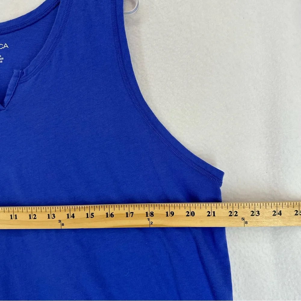 Nautica Sleeveless Shirt Tank Womens XL Blue - Image 4