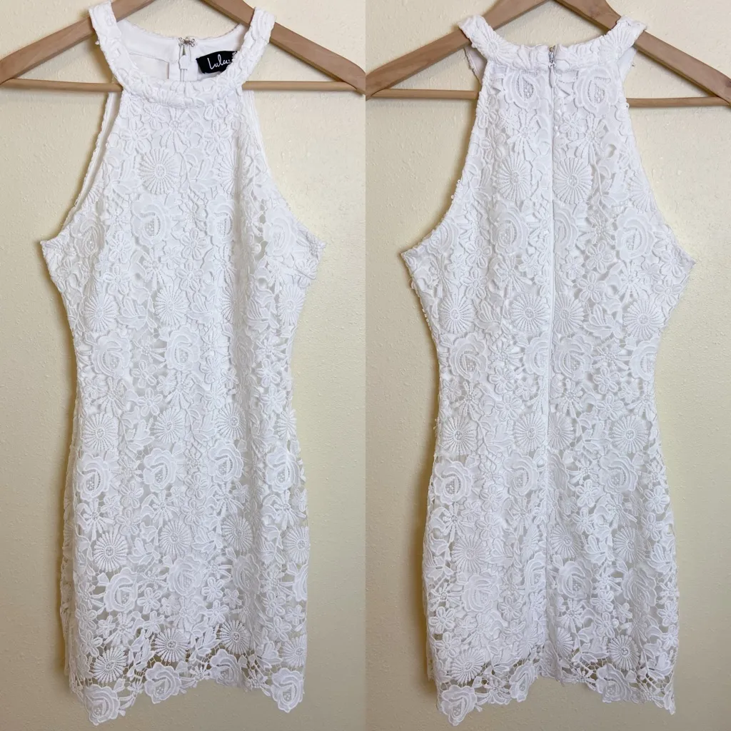 Love Poem Ivory Lace Mini Dress - Image 16