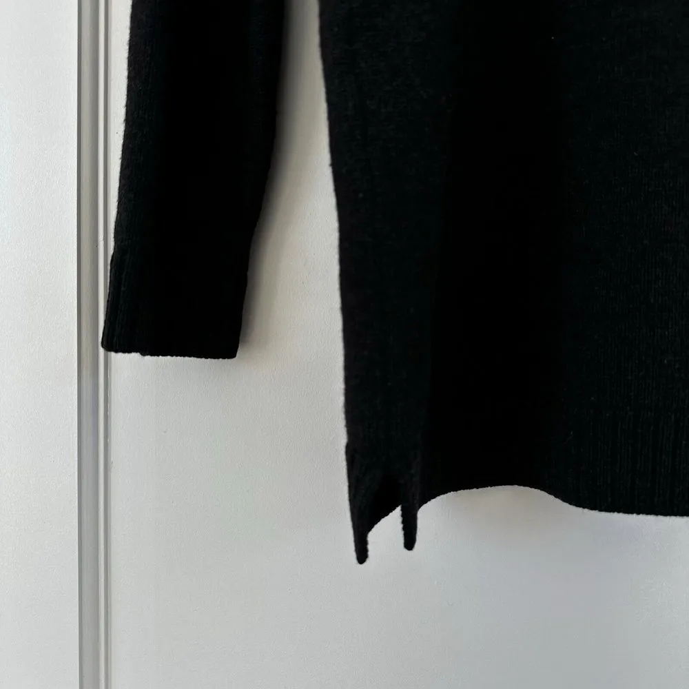 Wilfred Free Aritzia Women's Dark‎ Grey Black Charcoal Ribbed Wool Sweater xs - Image 7