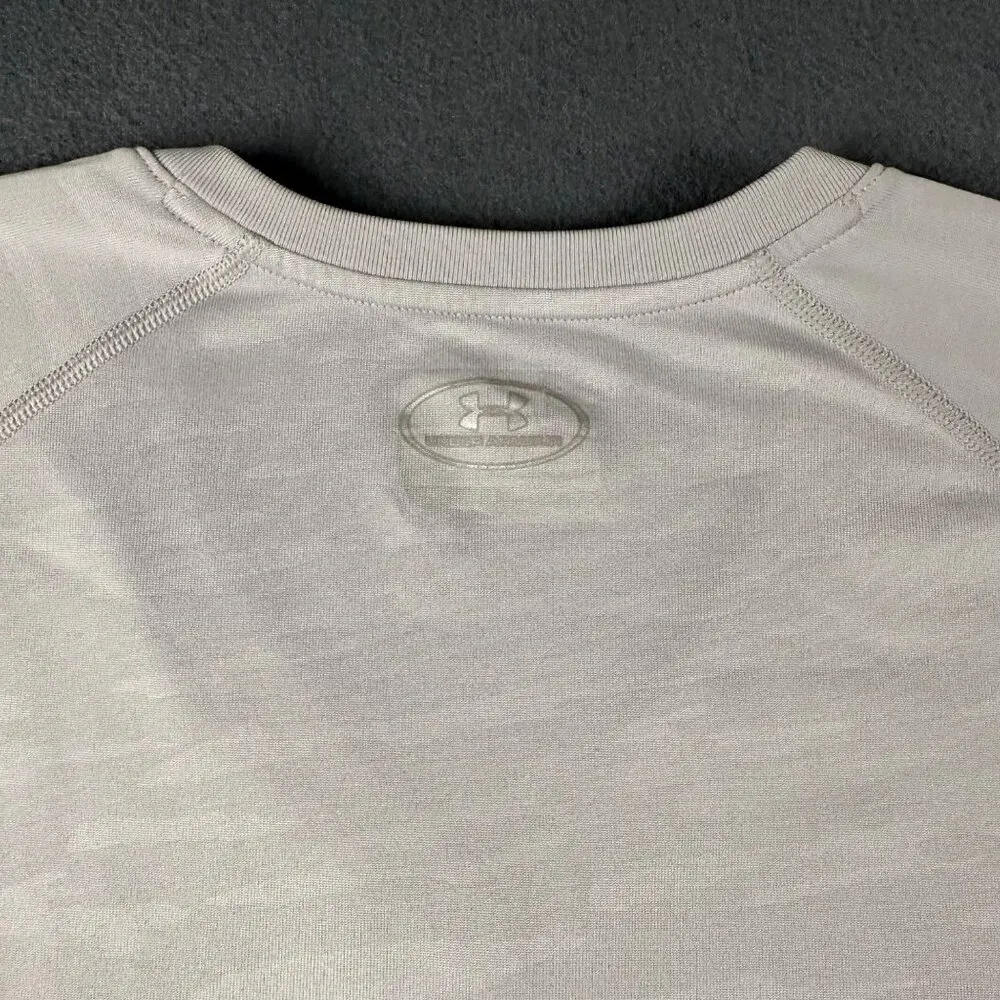 Under Armour Womens M Gray Semi-Fitted V-Neck HeatGear Performance Tee - Image 10