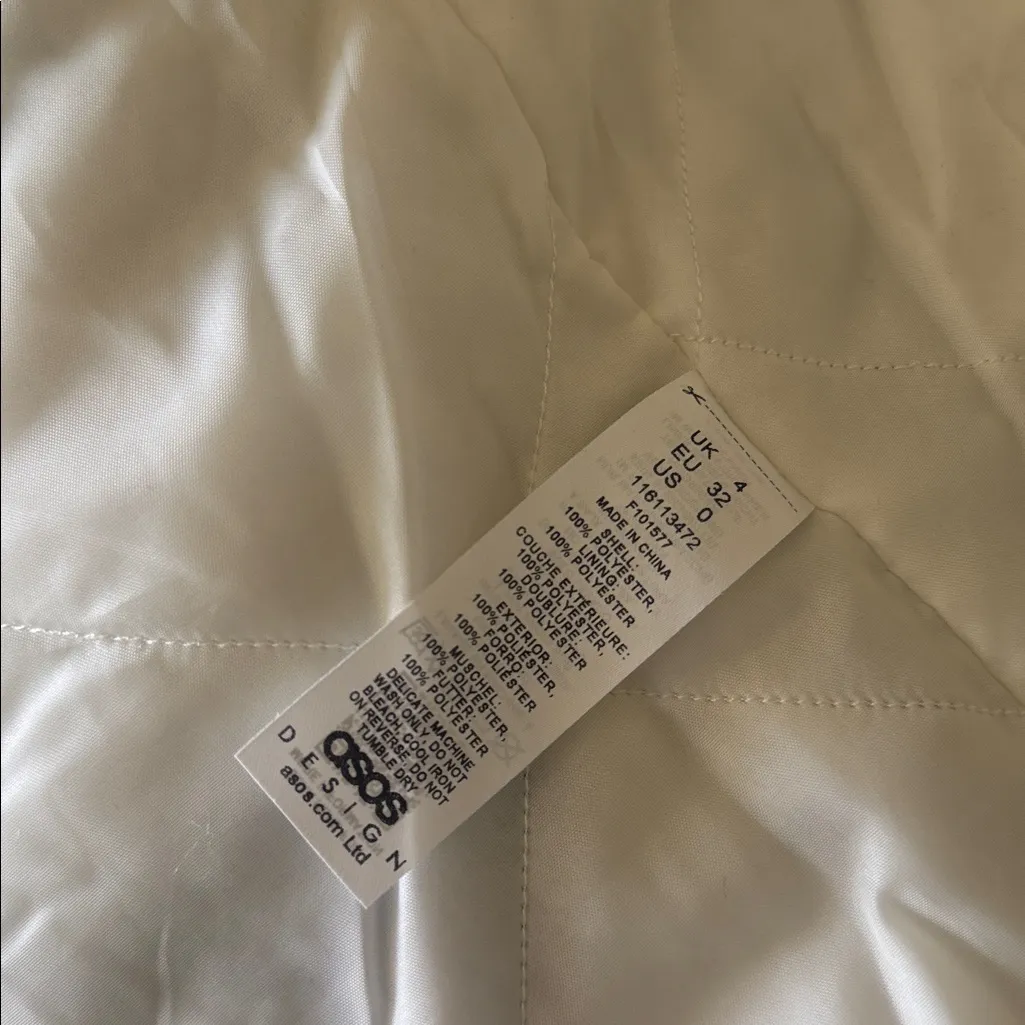 NWT ASOS DESIGN Petite teddy jacket in cow print Heavy Weight oversized - Image 10