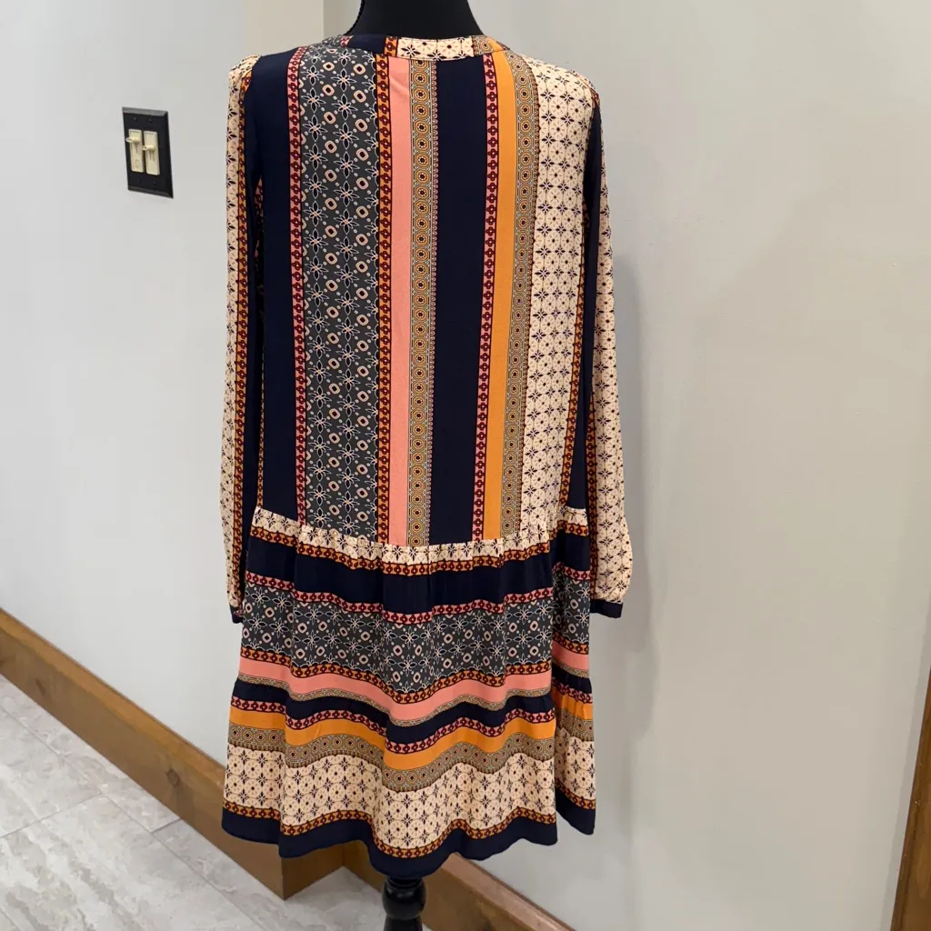 Loft Petite NWOT Foulard Button Tiered Swing Dress size SP - Image 5