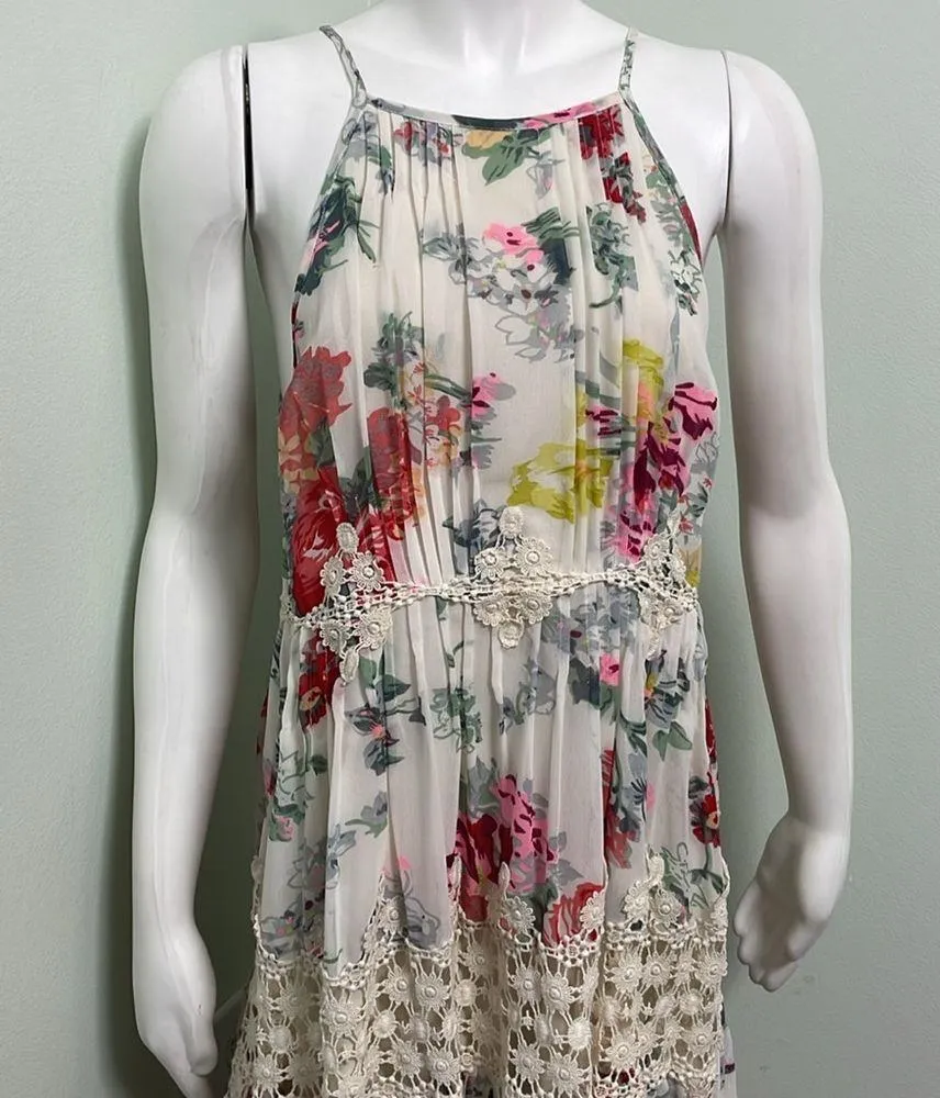ANTHROPOLOGIE Ranna Gill Kalila Floral Dress Small White - Image 5
