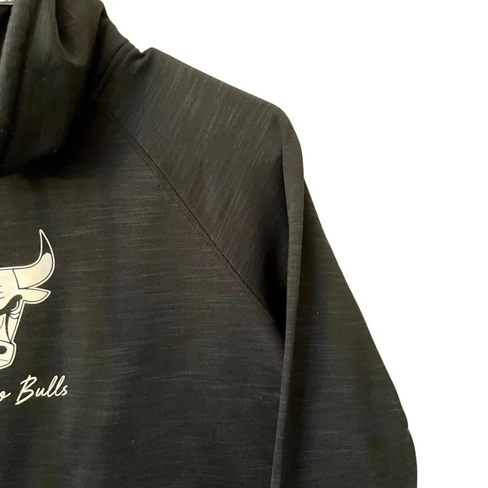 Chicago Bulls black sweater cowl neck comfortable sweater sports athletic Size M - Image 3