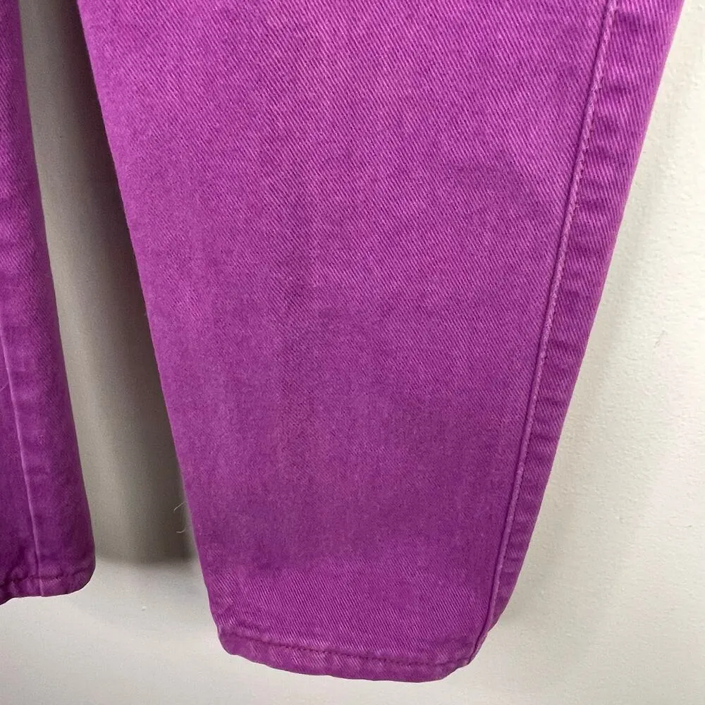 Vintage 80s 90s Purple Girbaud Baggy Tapered Ankle Denim Jeans womens 7 8 26 - Image 6