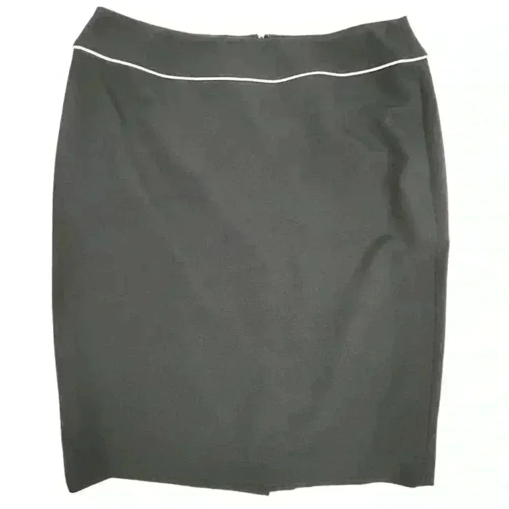 Black Label by Evan-Picone Women's Black Pencil Skirt Size 8 Formal - Image 4