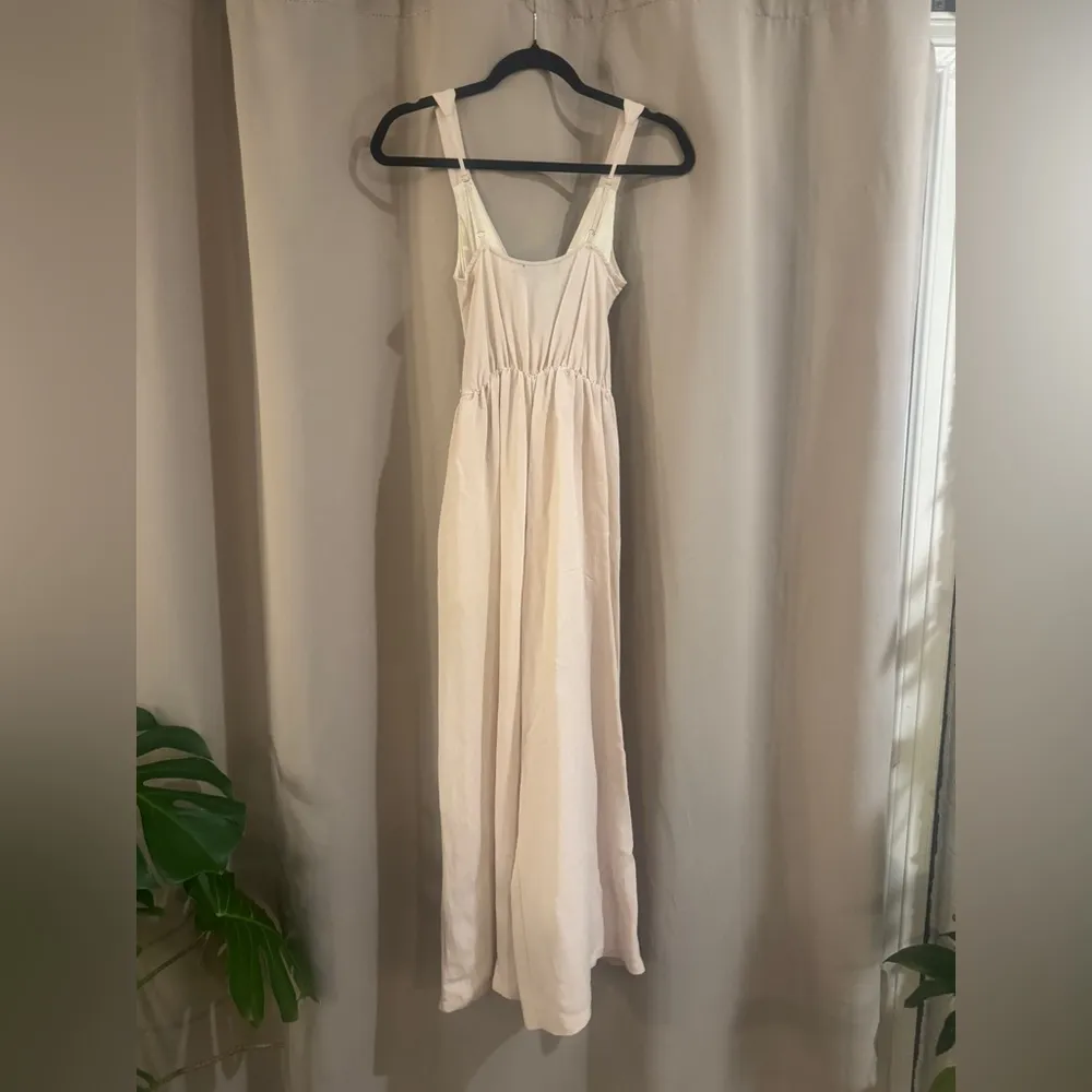 Women’s Cream LuLus Wide Leg Romper - Image 2