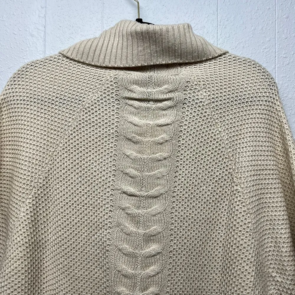 Pretty Rebellious Double Breasted Pocho Womens Small Cozy Comfortable Capsule Brown - Image 7