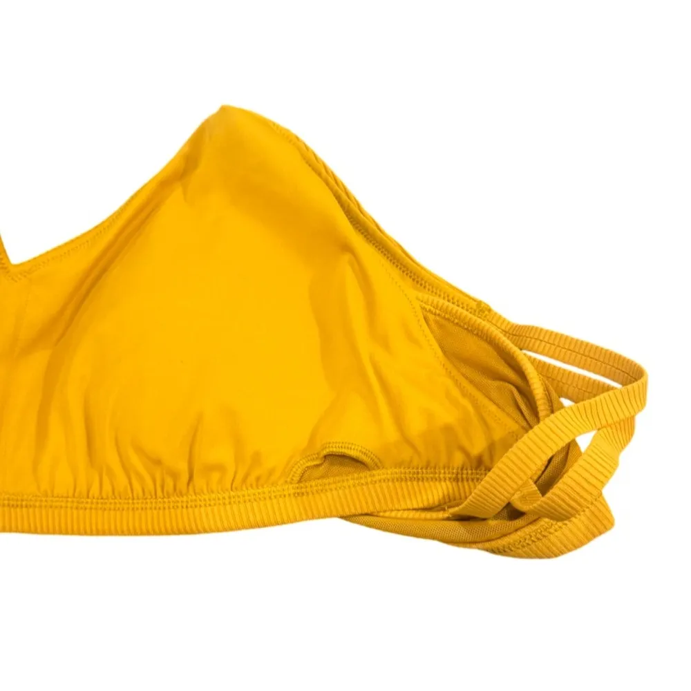 OFFLINE By Aerie Goals Plunge Sports Bra - Honey - Image 5