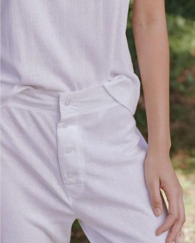 💕THE GREAT💕 The Pointelle Long John ~ True White Size 1 Small NWT - Image 4