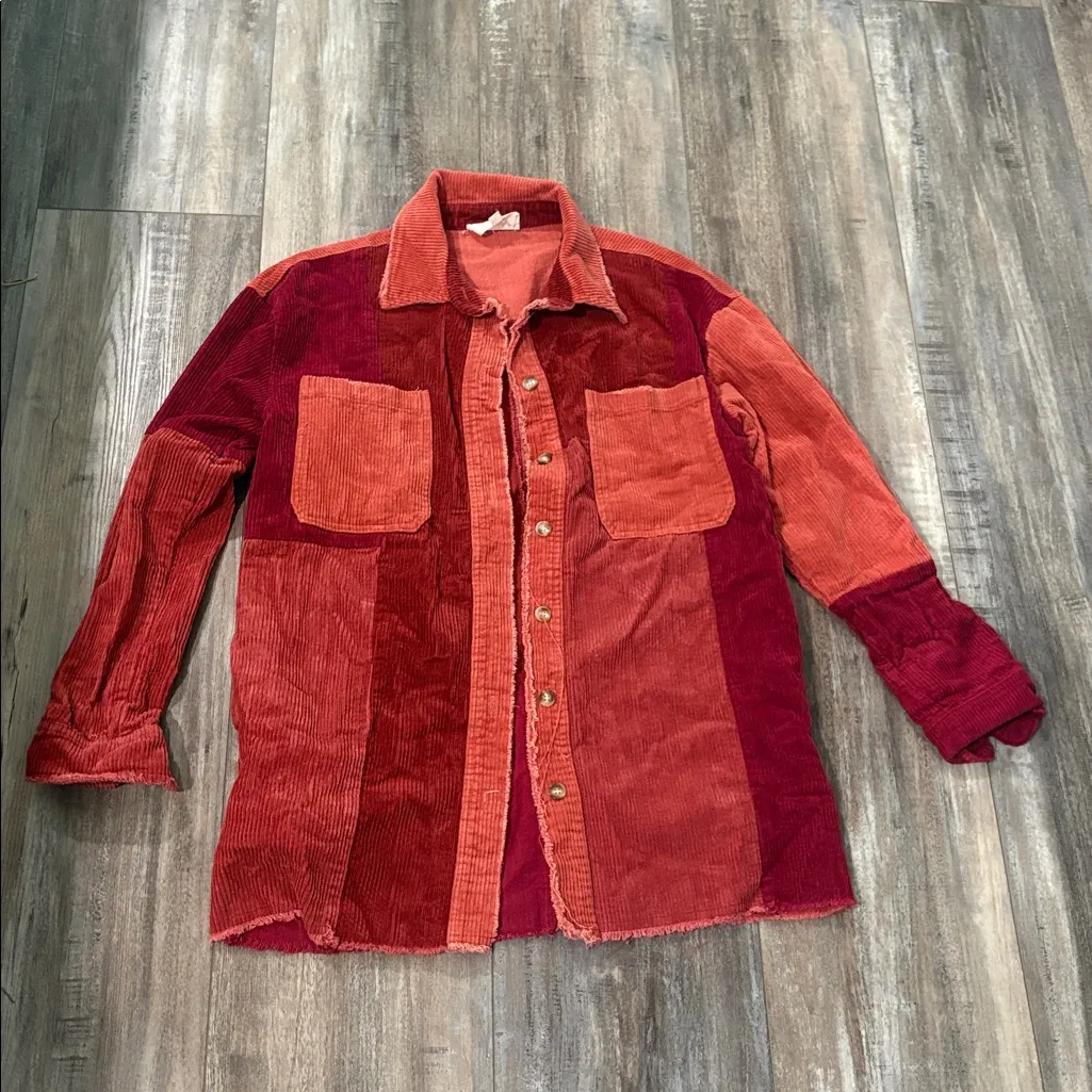 Oli & Hali | Corduroy Shacket small Red - Image 4