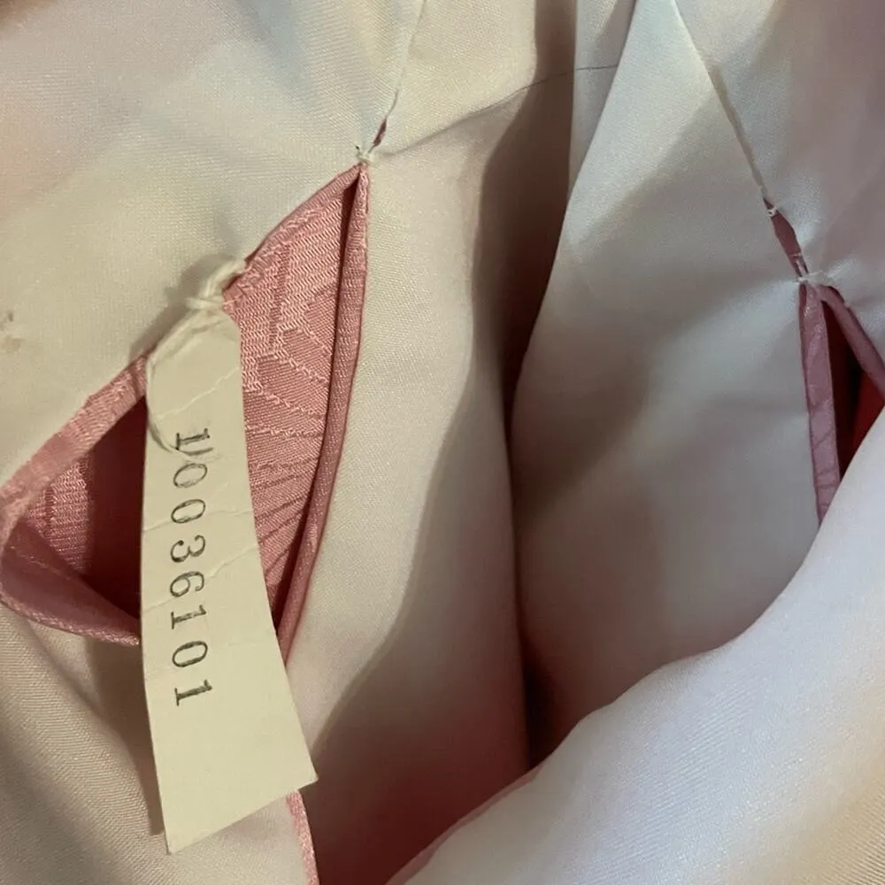 NWT 60s pink silk kimono dress Size M - Image 7