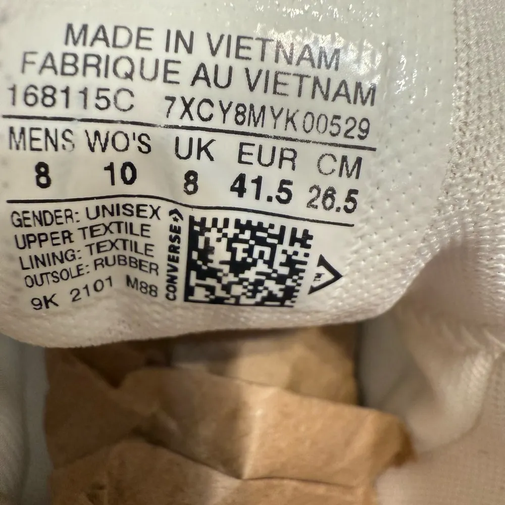 White Converse High Tops with Clear Sole 
Size 8/10 - Image 7