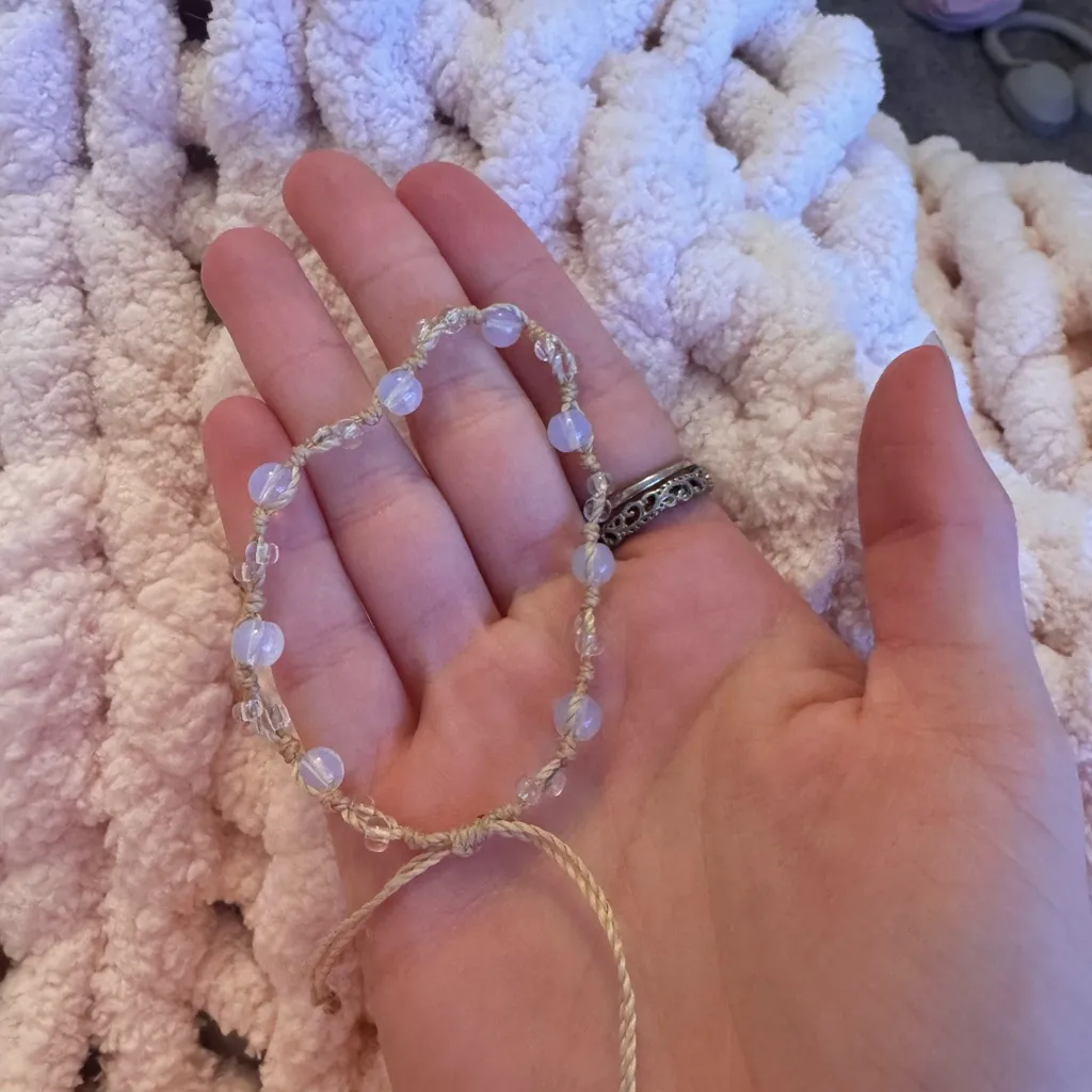 Elegant Beaded Bracelet Orange - Image 4