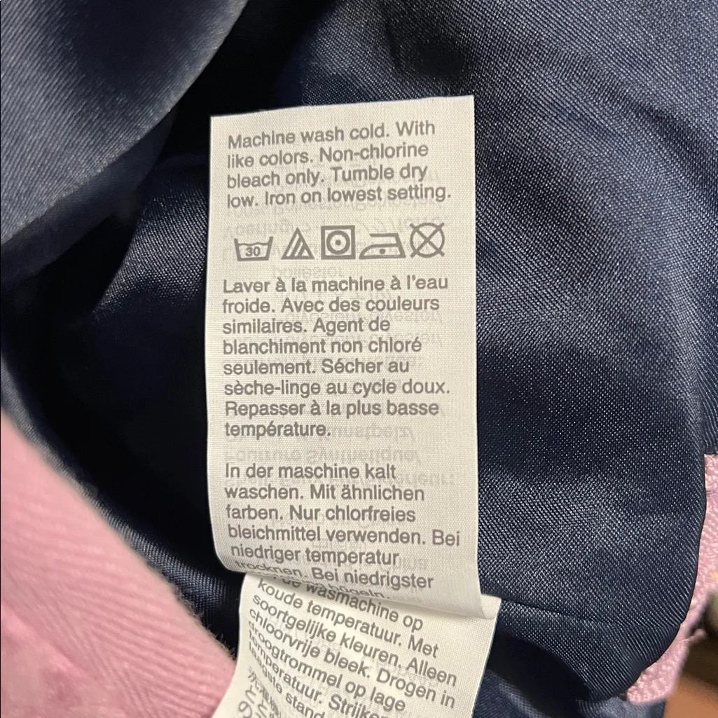 J.Crew Women’s Pink Zip Up Faux Teddy Plush Jacket - Side Zippers. Size: Small - Image 5