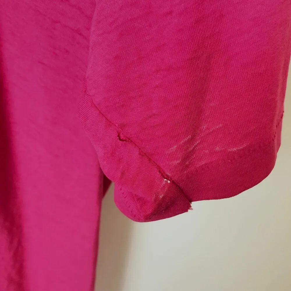 Hanes Fifty-Fifty Virginia Beach T Shirt Vintage 80s 90s Red L USA Made Unisex - Image 11