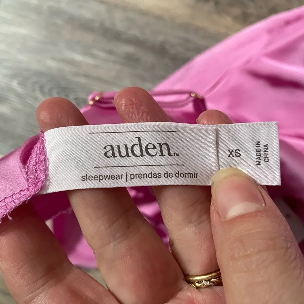 Auden Silky Pink Spaghetti Strap Slip Midi Dress‎ Nightgown Size XS NWT - Image 6