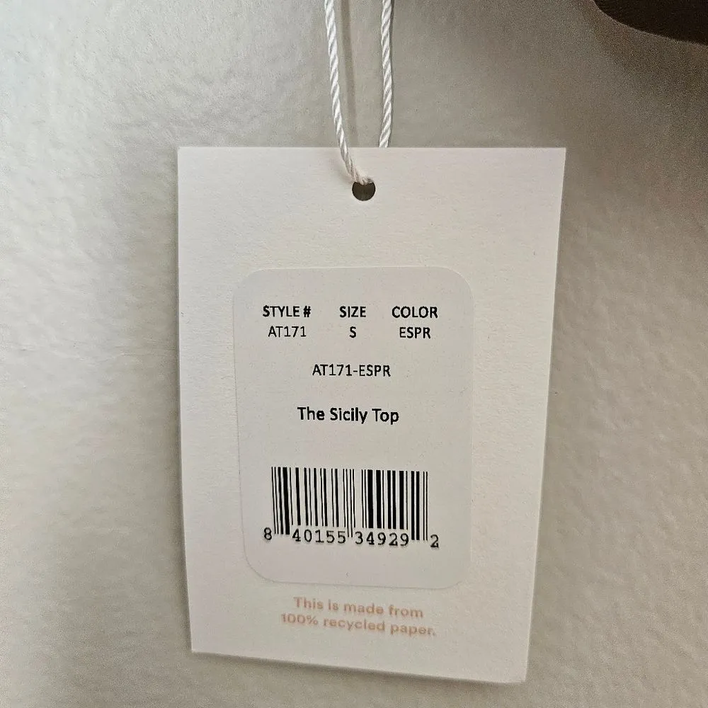 Andie Swim The Sicily Top Bikini Espresso Brown Vacation Beach Travel Pool - Image 9