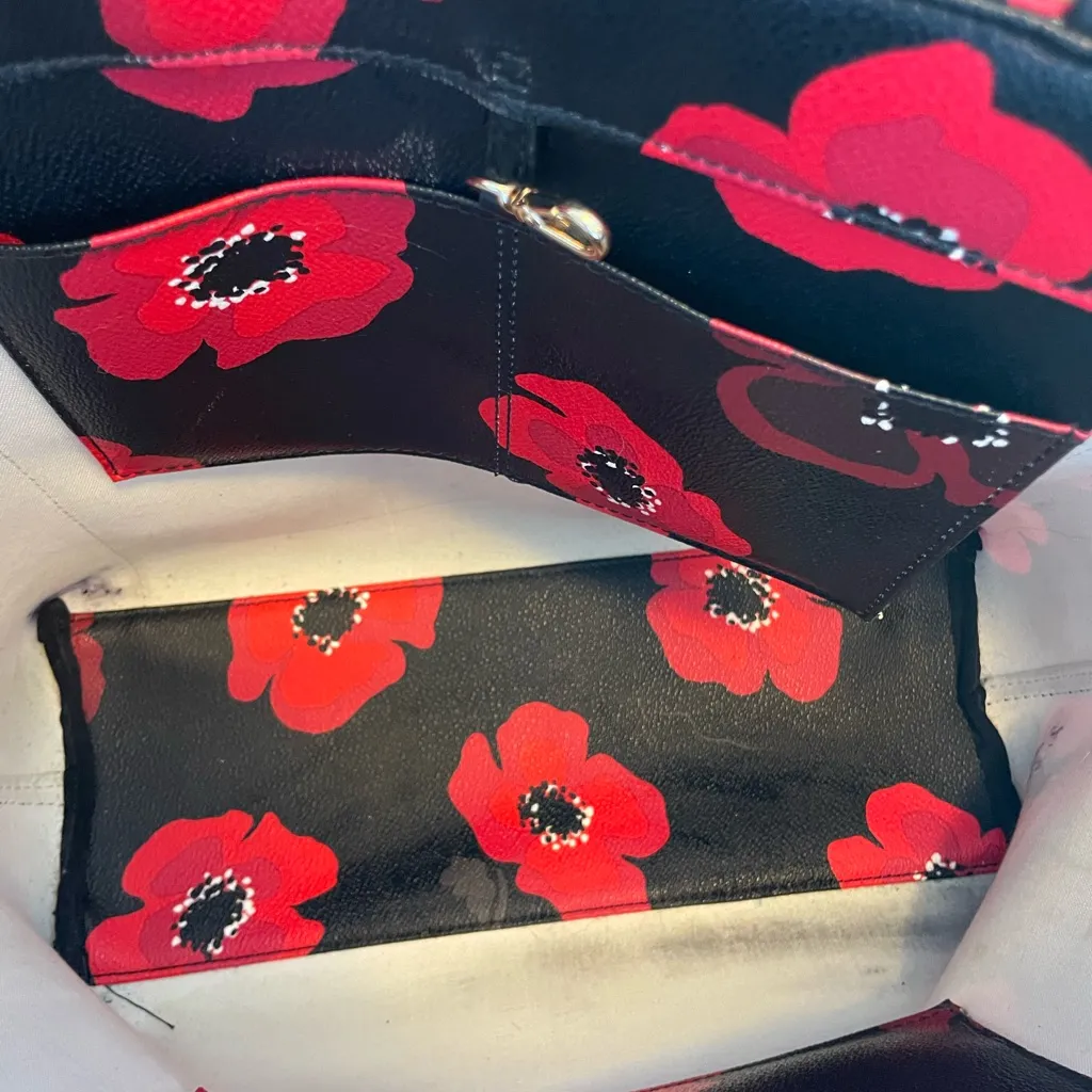 Kate Spade Red Poppy Tote - Image 6