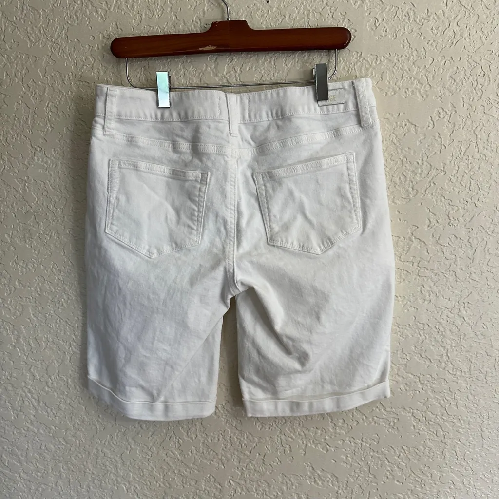 Paige Jax‎ Knee  White Denim Size 28 Bermuda Shorts - Image 7