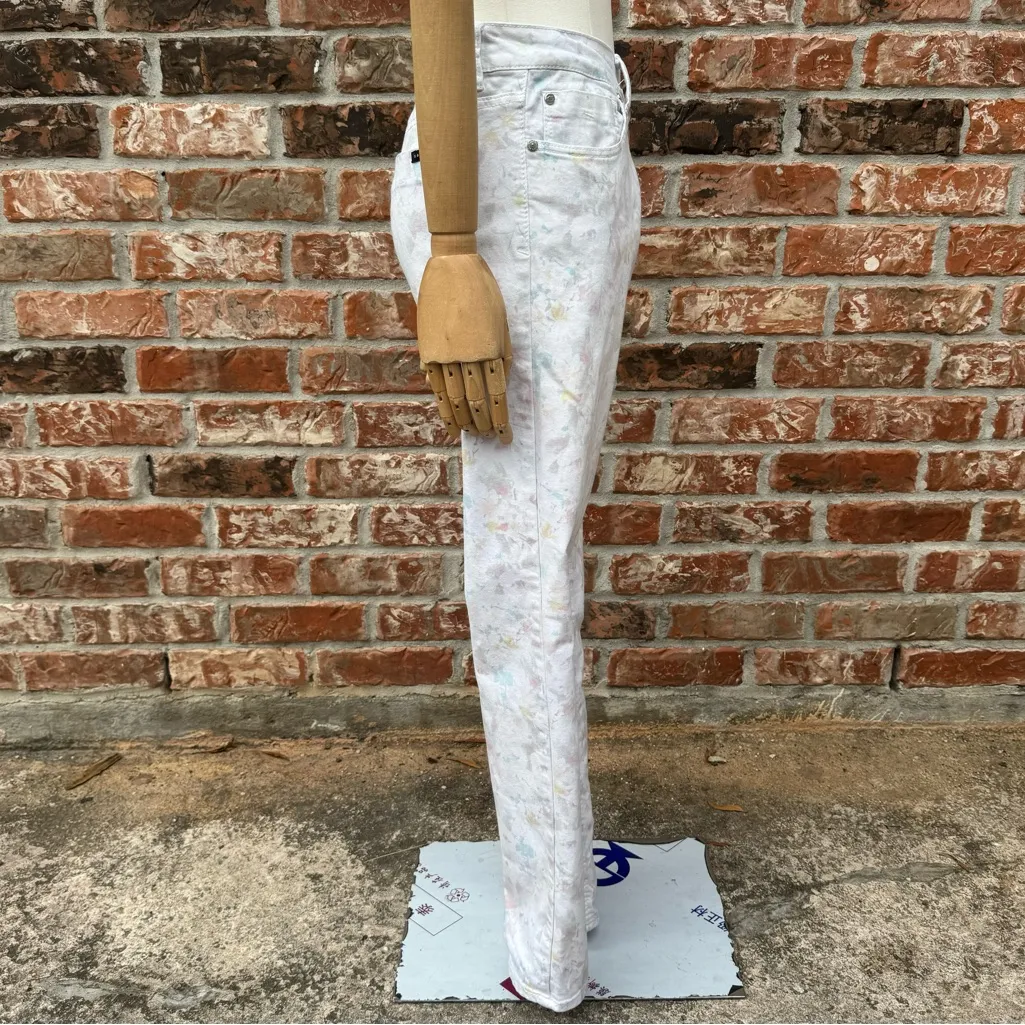 Anthropologie Wandering Watercolor floral print jeans /29 / Excellent condition - Image 7