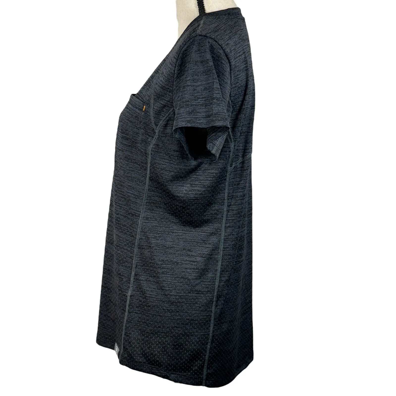 Ariat Rebar Small Revolt T-Shirt Top Short Sleeve V-Neck Stretch Pocket Womens - Image 7