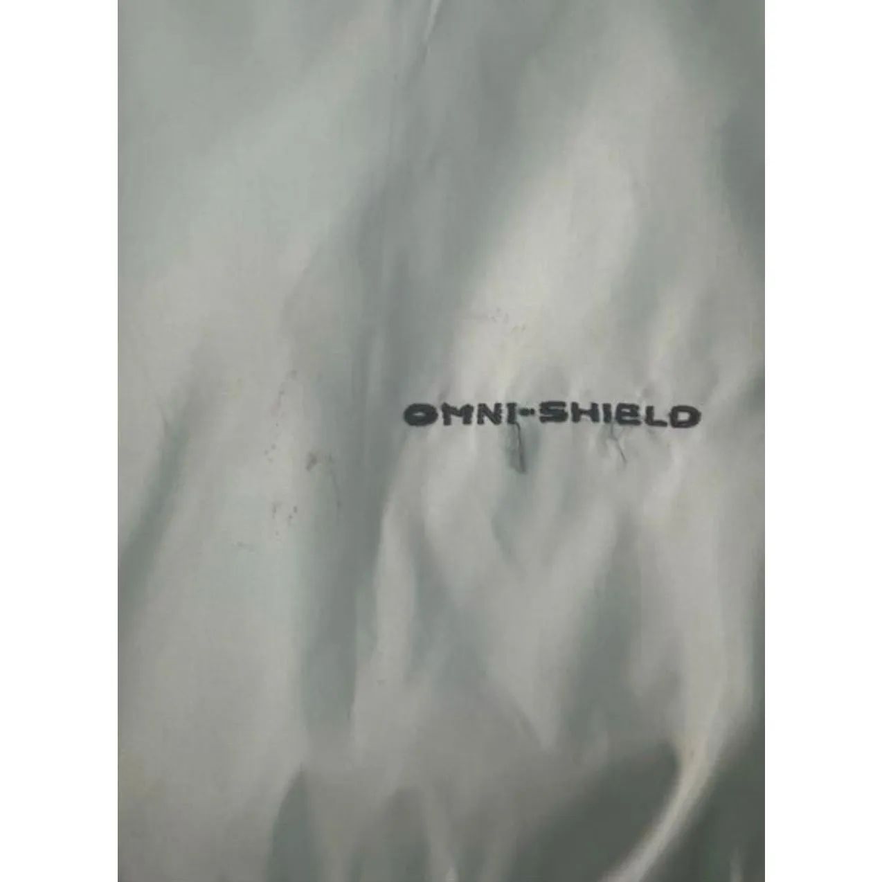 Columbia Women Hooded Rain Jacket Size M Light Blue Outdoor Jacket Zipper Front - Image 10