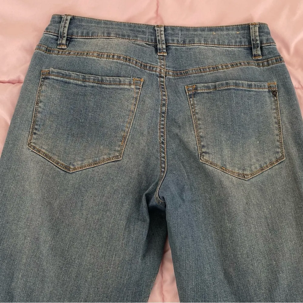 RACHEL Rachel Roy Girlfriend Women’s Distressed cuffed jeans, size 26” spring Blue - Image 13