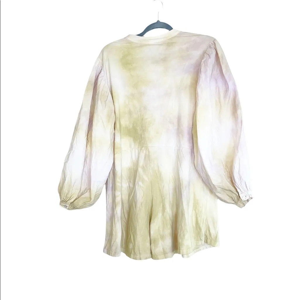 NWT ZARA TIE DYE SHORTS JUMPSUIT DRESS BLOGGERS FAV SMALL - Image 9