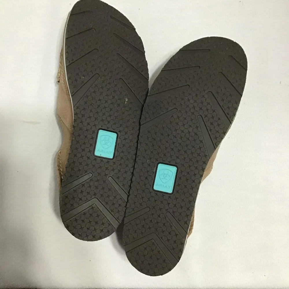 Ariat Womans Cruiser Metallic‎ Bronze Leopard Cactus Slip On Casual Shoes Sz 9.B - Image 7