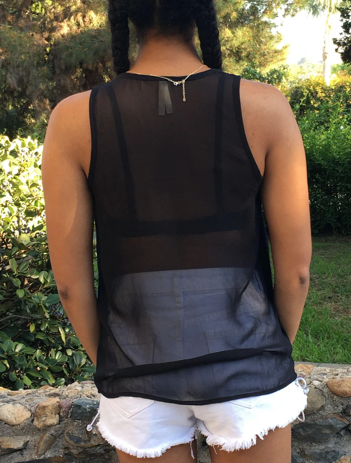 Black Sheer Blouse - Image 4