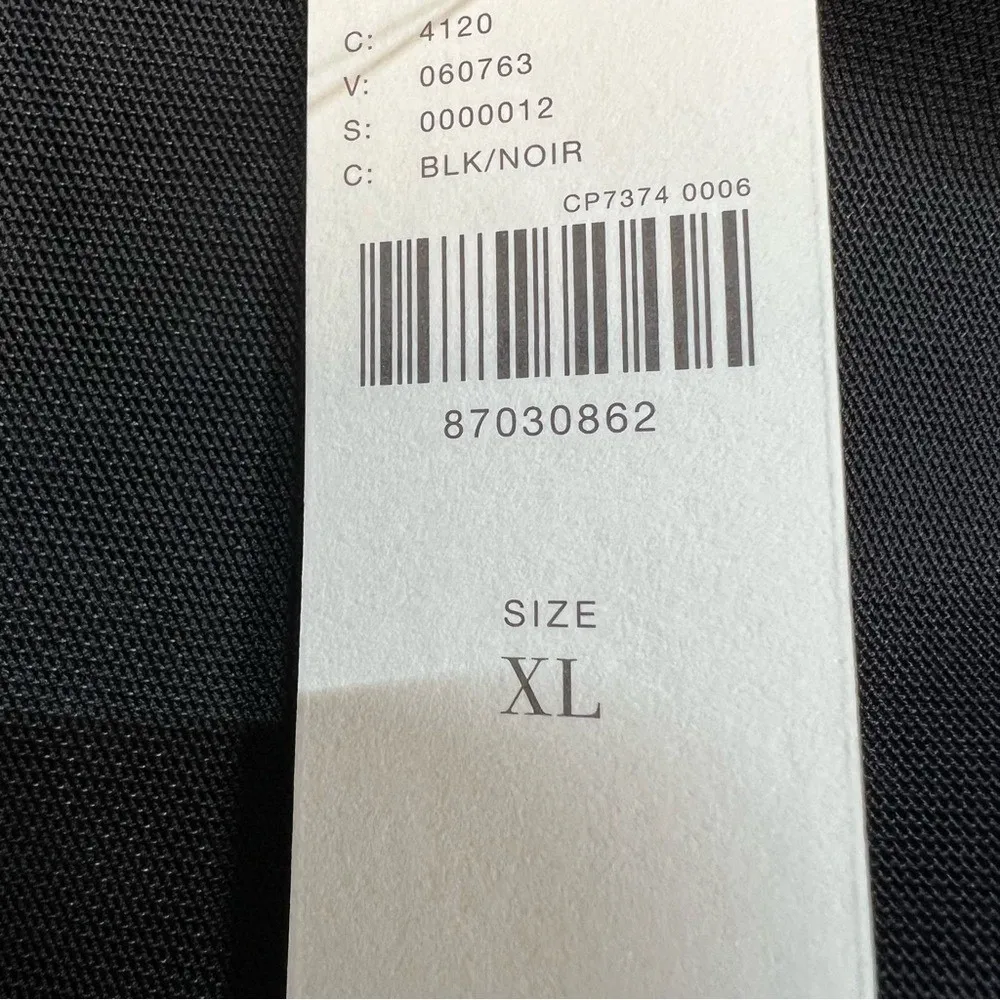 NWT Anthropologie CP7374 0006 black ruched asymmetrical skirt XL minimal chic - Image 10