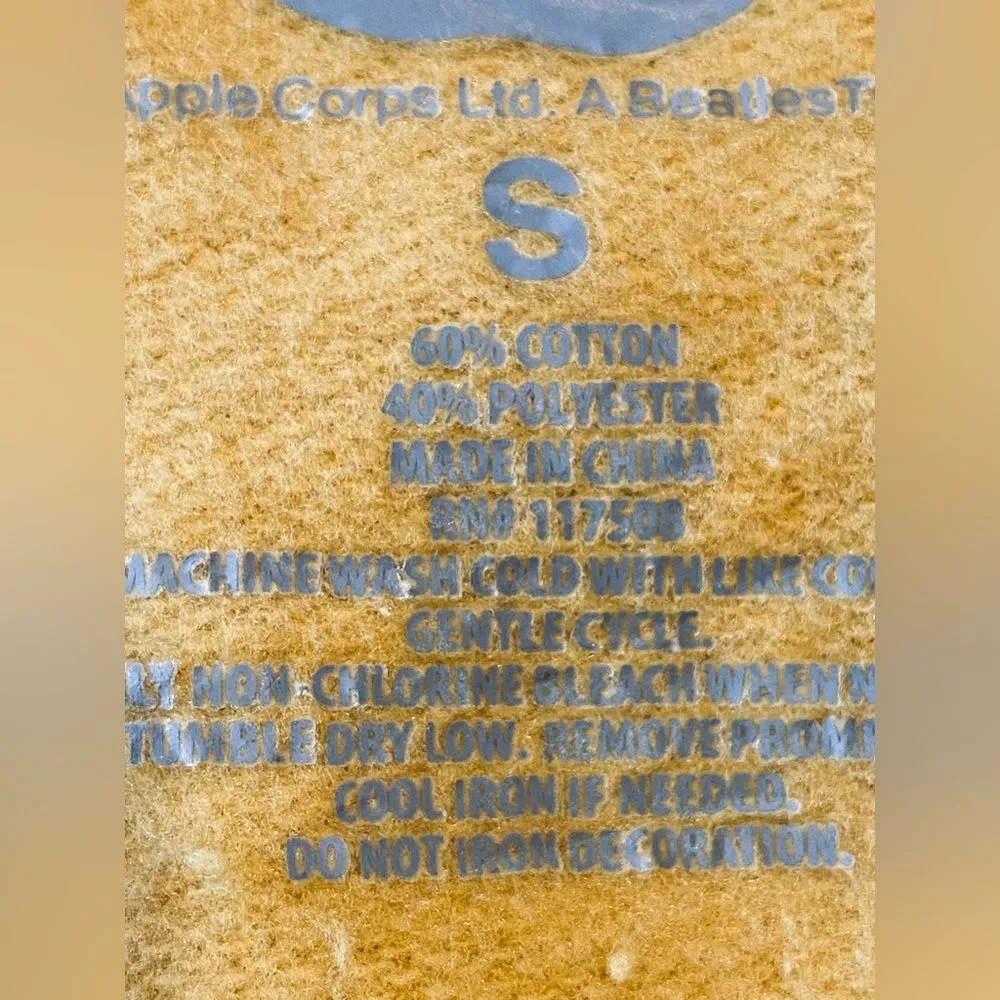 The Beatles Sweatshirt Dress Size Small Yellow - Image 3