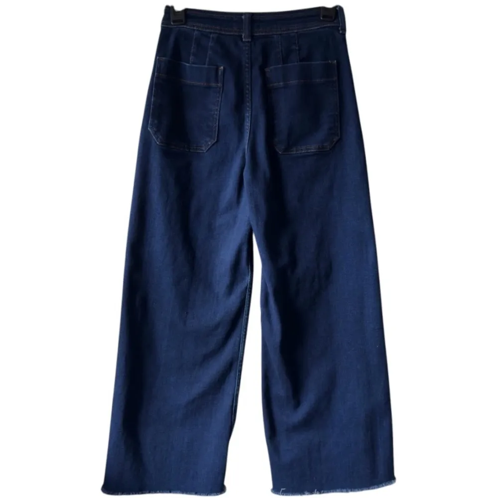 - Maeve - The Ettie High Rise Crop Wide Leg Jeans - Ghoul Wash - Image 5