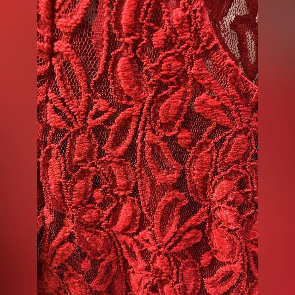 Style & Co. Lace Crewneck Three-Quarter Sleeve Top - Women - Image 5