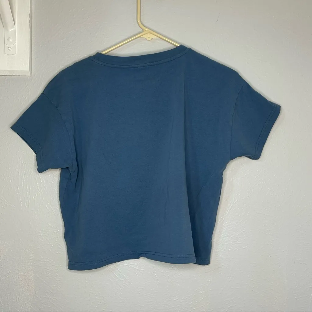 Ariat Ladies Desert Daze Copen Blue Western T-Shirt Jersey cotton cactus graphic - Image 5