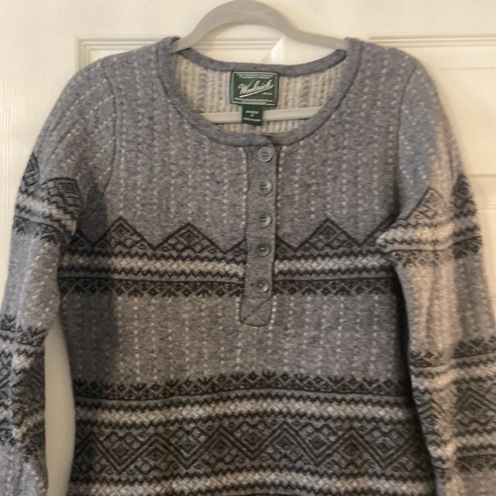 WOOLRICH  WOMENS DRESS  size M length 34” bust 40” Lamb  and Marino wool - Image 3