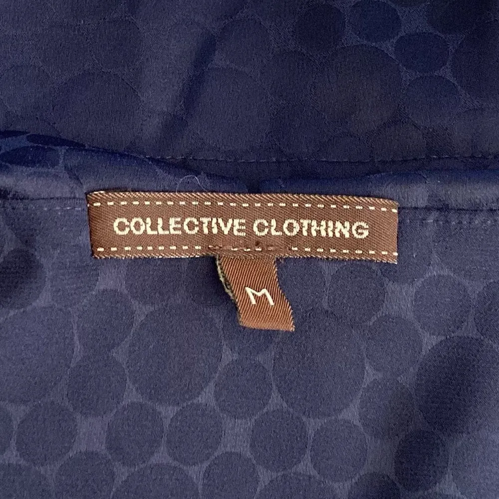 COLLECTIVE CONCEPT Medium Blue Polka Mini Dress - Image 4