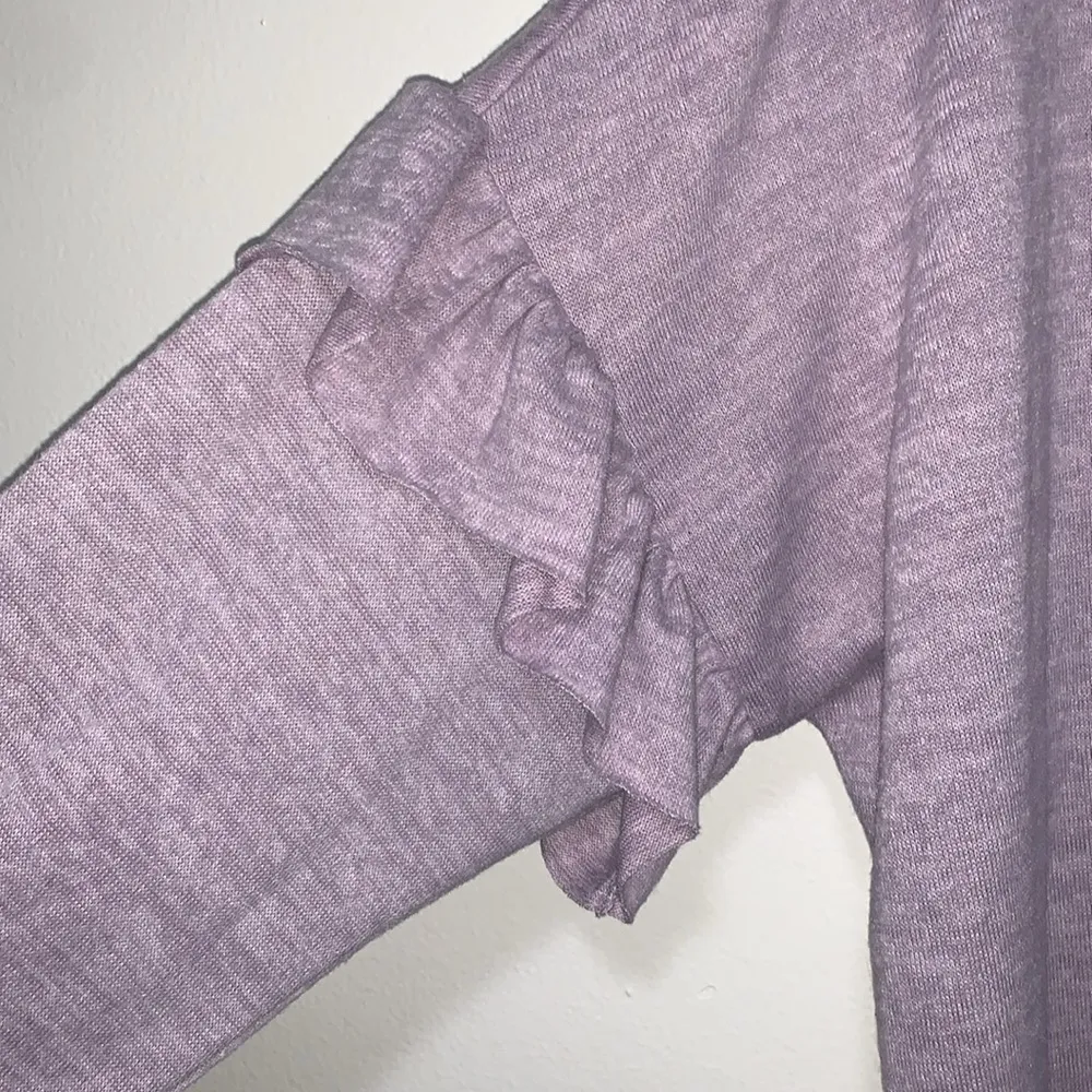 No Comment plus size woman 3X sweater shirt long sleeve lavender color - Image 2