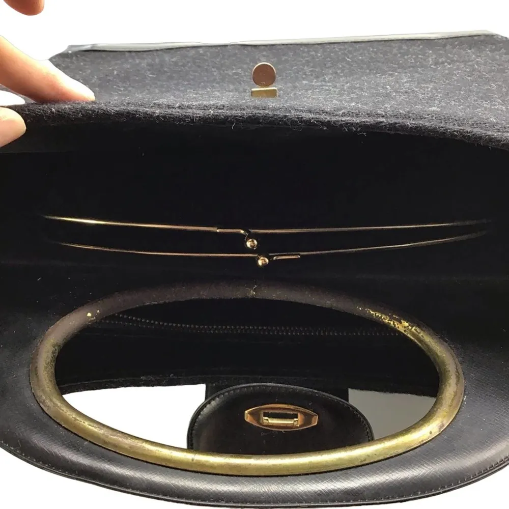Black Vintage 1950’s tote - Image 16