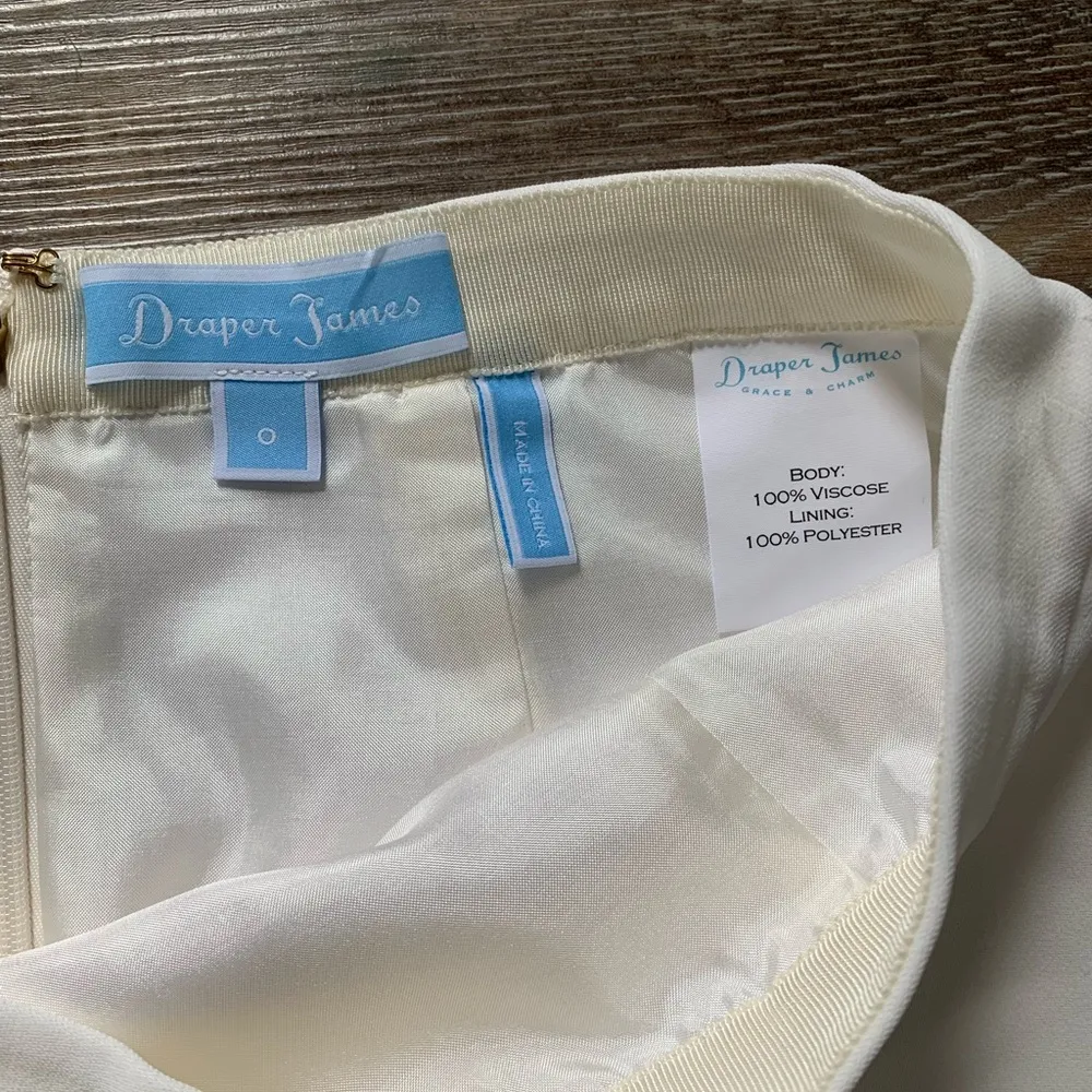 Draper James Margaret White Mini Skirt 0 - Image 4